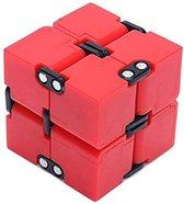Creartix - Infinite Magic Cube - Friemelkubus - Infinity Cube - Fidget gadget - Anti stress Fidget Spinner - Stress verlichtend - Fidget Toys - Rood/Zwart