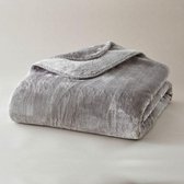 Plaids Cocooning - fleece deken - plaid - Cosy Gingembre beige - super zachte plaid - 150cm x 200 cm