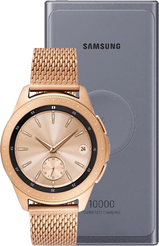 bol.com | Samsung Galaxy Watch - met gratis powerbank - Smartwatch dames -  42 mm - Rosegoud