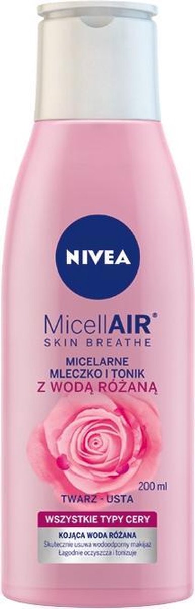 Nivea - Micellair Skin Breathe Micellar Milk And Tonic From Rose Water  200Ml | bol.com