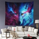 Ulticool - Wolf Natuur Dieren - Wandkleed - 200x150 cm - Groot wandtapijt - Poster