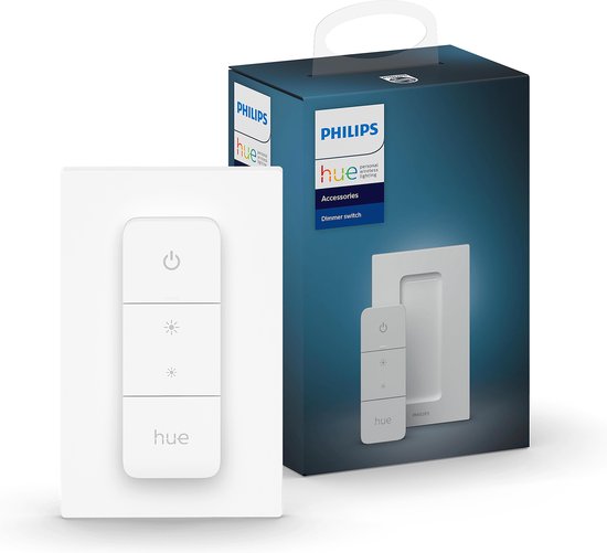 Philips Hue Dimmer Switch Draadloze schakelaar Slimme verlichting Accessoire - Wit - incl. Batterij cadeau geven