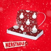 Sneeuwpop sterren | Kerstkapje - Kerst mondkapjes |  |  3-laags | mondmasker | niet-medisch | kerstcadeau | kerstkado | sneeuwpop met ster