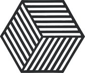 Zone Denmark - Hexagon silicone onderzetter - zwart