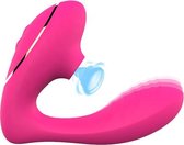 Quarrel Intense Luxe Vibrator voor G-spot & Clitoris - 2 in 1 Roze -  Vibrators voor vrouwen Koppels - Dildo met Zuigeffect - 20 standen - Oplaadbaar - Luchtdruk - Sextoys - Erotie
