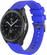 Samsung Gear Sport bandje Samsung Samsung galaxy watch active 1 - 2 / Galaxy Watch 42mm SM-R810 bandje silicone blauw small 20mm Watchbands-shop.nl