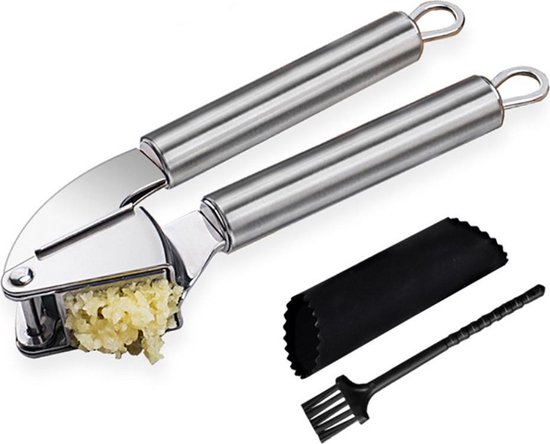 Yicare Knoflookpers Knoflook Chopper Wiel Knoflook Mincer Roller Keuken Aid Knoflook Hand Crusher Kleine Mini Size Keuken Gadget Tool Gebruik Bespaar tijd Milieuvriendelijk