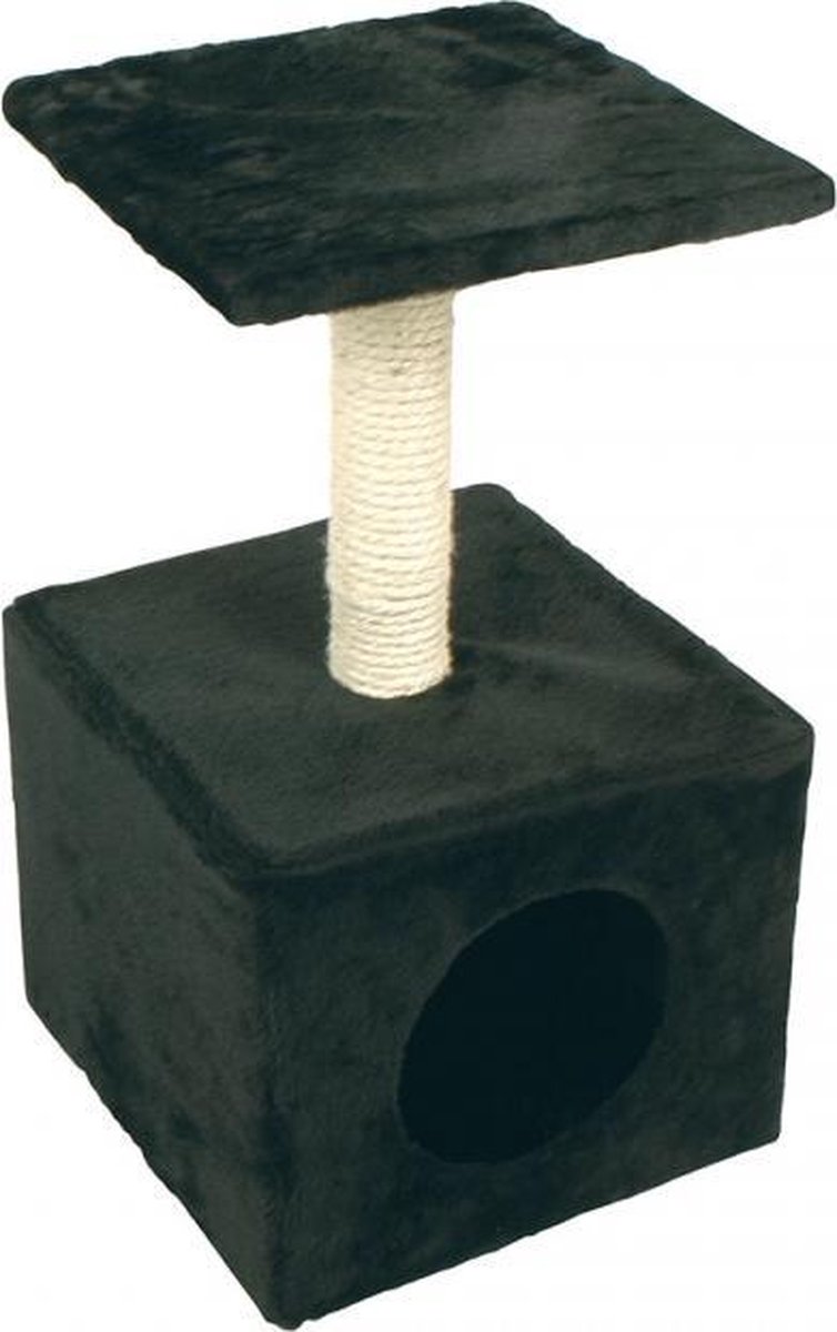 Duvo+ Krabpaal christa Zwart 31x31x57cm Duvo+ Krabpaal christa Zwart 31x31x57cm