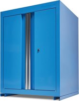 Datona® Werkplaatskast PRO met 2 deuren - Blauw