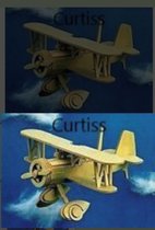 Bouwpakket Vliegtuig Curtiss 18x26 cm