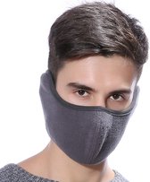 Fleece Face Mask - Gezichtsmasker -Mondkapje - Oorwarmer - Gezichtswarmer - Uniseks - Grijs