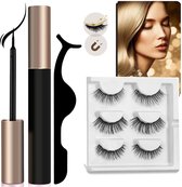 Magnetische Eyeliner En Magnetiche Wimpers - 3 Paar Nepwimpers - 3D Fake lashes - Inclusief Pincet