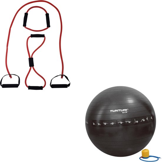 Gymball - Swiss Ball - Fitness Ball - Anti Burst - Black - Tunturi New  Fitness B.V.