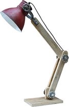 KRAM. | Tafellamp  | Kap rood | 50cm | Industrieel