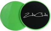 ZaCia Core slider Groen incl. opbergzak - Sliding Discs - Gliding discs - Fitness schuifplaten yoga Zweefvliegen - Fitness disc
