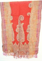 1001musthaves.com Meerkleurige wollen dames sjaal 70 x 180 cm