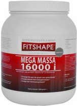 Fitshape mega massa 16000 | Aardbei - 2500 gram