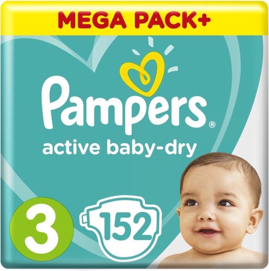 Pampers Baby Dry - Maat 3 - Megapack - 152 luiers
