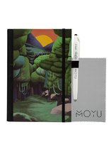 MOYU A5 Ingebonden - Premium Hardcover - Funky Forest - Uitwisbaar Notitieboek - Duurzaam Steenpapier