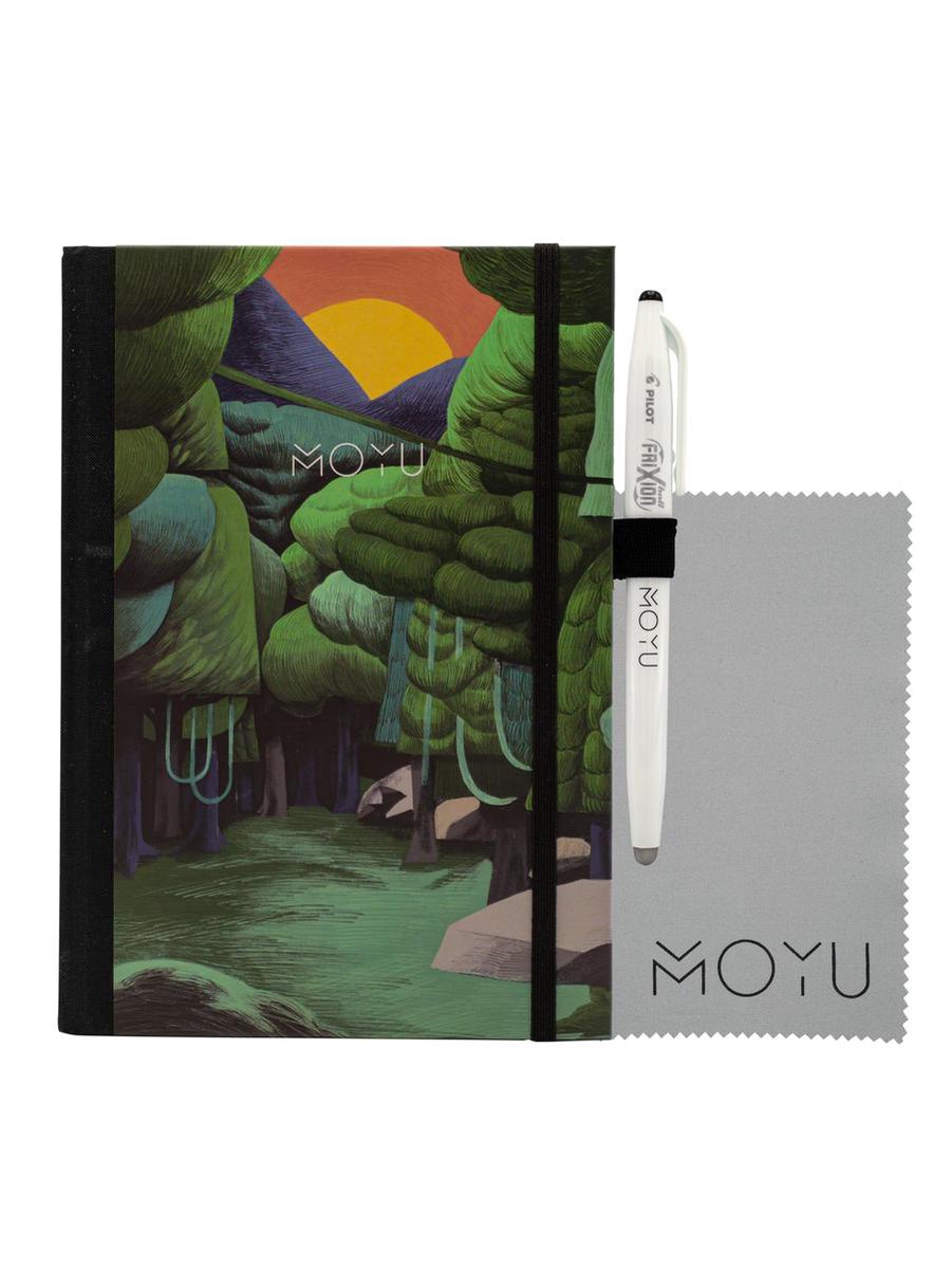 MOYU Premium A5 | Funky Forest | Uitwisbaar & Herschrijfbaar Notitieboek