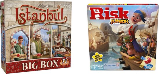 Afbeelding van het spel Spellenset - Bordspel - 2 Stuks - Instanbul Big Box & Risk Junior