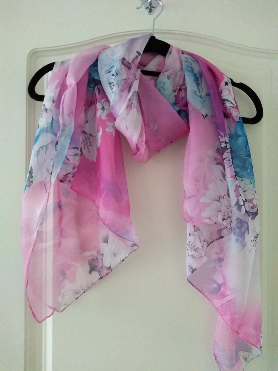 Dames sjaal Romy roze