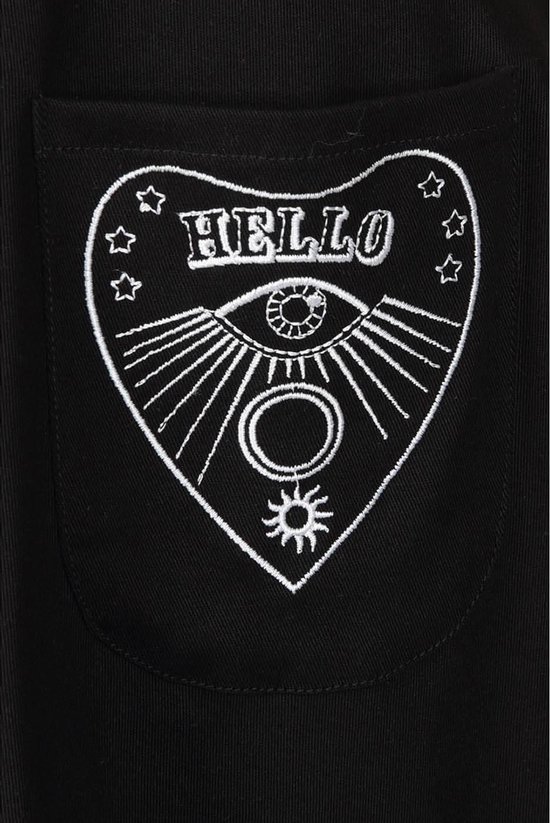 Robe chasuble Hell Bunny Samara Robe Medium-longue noire M