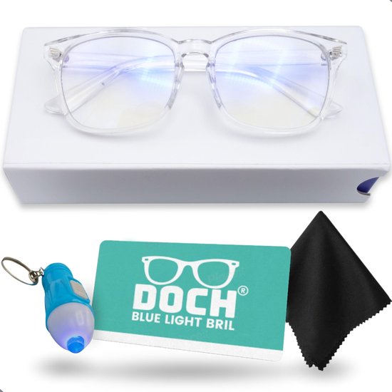 Gelijk onwettig harpoen DOCH® Computerbril - Blue Light Glasses - Anti Blauw Licht - Zonder Sterkte  - Gaming... | bol.com