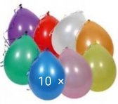 Div kleuren Ballonnen 10 stuks 27,5 cm doorsnee, Verjaardag, Thema feest