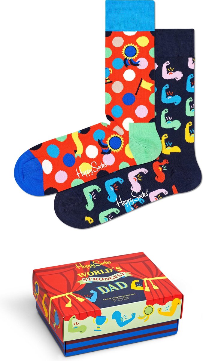 Happy Socks Vaderdag 2P Giftbox - Maat 41-46