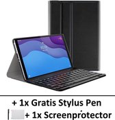Smart Cover AZERTY Bluetooth Keyboard Book Case Hoes Geschikt Voor  Lenovo Tab M10 HD Gen 2 (2de generatie) TB-X306 - Flip Multi-Stand Sleeve - Toetsenbord Beschermhoes Met Screen Protector &