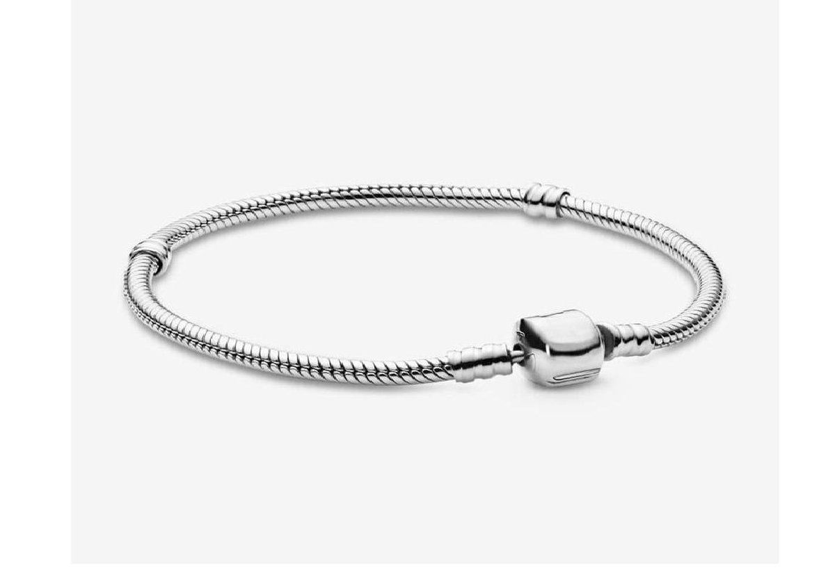 Fler® | Armband Zilver | Zilveren armband | past op Pandora | Pandora compatible | Bedelarmband | Vlinder sluiting | Elegante dames armband | Maat 20