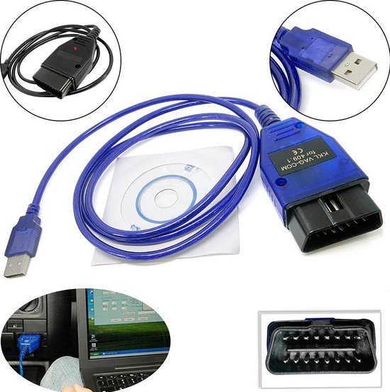 VAG OBDII USB KKL COM 409.1 VCDS Kabel Interface VAG409 CH340 Chip voor VW  Audi Skoda... | bol.com
