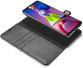 DG Ming Samsung Galaxy M51 Hoesje 2-in-1 Book Case en Back Cover Zwart
