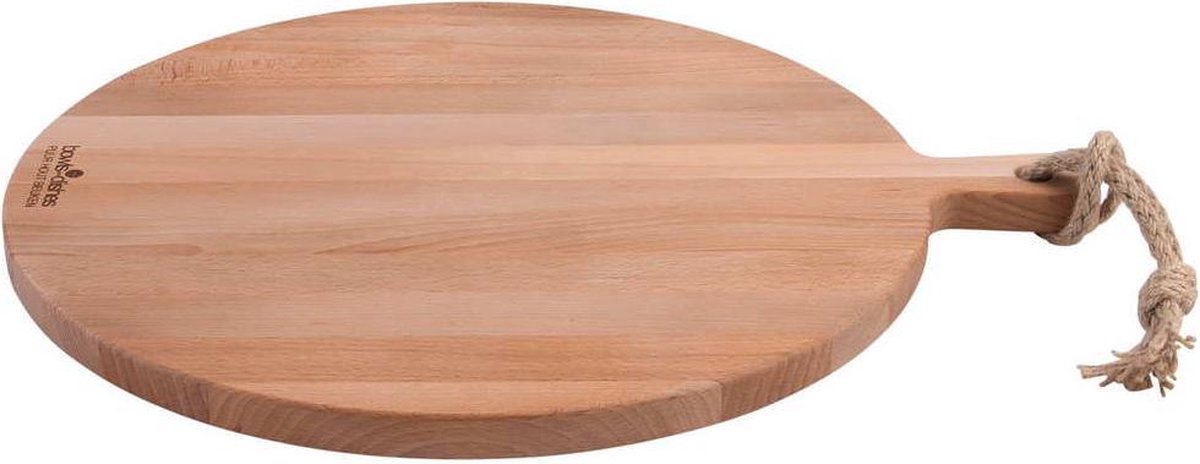 Bowls and Dishes | Puur Hout | Duurzaam | Beuken Borrelplank | Tapasplank | Serveerplank rond | Pizzaplank Ø 40 x 2 cm — cadeau in Kookcadeaus - foto 6