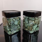 Set 2 x Gebroken Schelpen 12- 20 mm Groen 280 ml Crushed Sea Shell