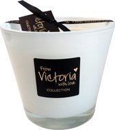 Victoria with Love - Geurkaars - Kaars - Glossy white - Small - Glas