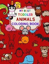 My Best Toddler Animals Coloring Book
