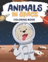 Animals In Space Coloring Book