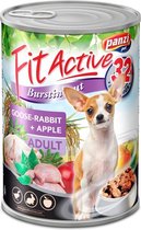 Fit Active - Hondenvoer - Blikvoer - Natvoer hond - Adult - Goose & Rabbit - 10 x 415g