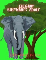 Elegant Elephants Adult Coloring book
