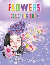 Flowers Coloring Book for Kids Ages 4-8