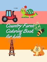 Country Farm Coloring Book for kids