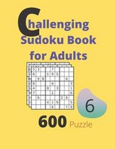 Challenging Sudoku Book for Adults Volume 6