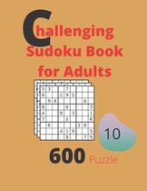 Challenging Sudoku Book for Adults Volume 10