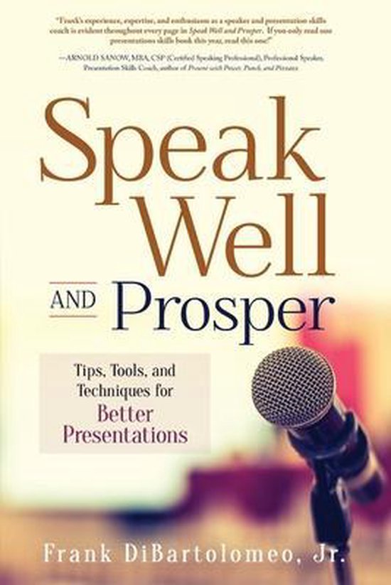 Speak Well and Prosper - cover