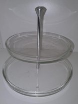 Glazen Etagère  (2 laag)