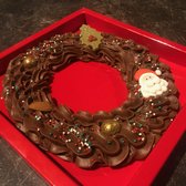 Liebechoc Ambachtelijke Romige Chocolade Kerstkrans XL