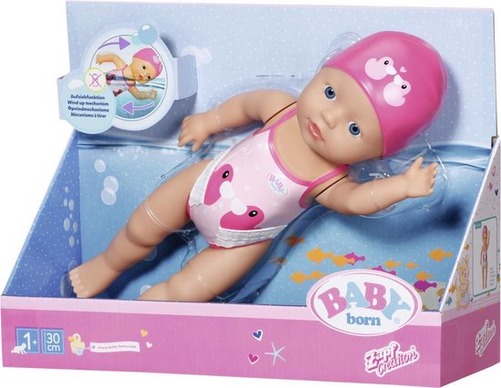 BABY born My First Swim Girl - Babypop 30 cm | bol.com
