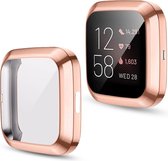 By Qubix - Fitbit Versa 2 Soft TPU case (volledig beschermd) - Rosé goud